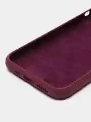 Тёмно-бордовый чехол для iPhone 12, 7+, 12 Pro Max, 11 Pro Max, XS Max, Silicone Case, с закрытым низом