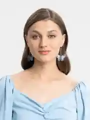 Серьги, в виде бабочек