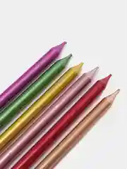 Коралловый меланж свечи перламутровые, для торта