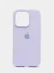 Лавандовый чехол Silicone Case iPhone 11, 12, 13, 14, Pro, Pro Max, с закрытым низом, кейс