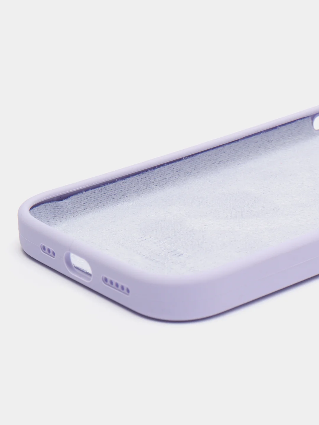 Лавандовый чехол Silicone Case iPhone 11, 12, 13, 14, Pro, Pro Max, с закрытым низом, кейс