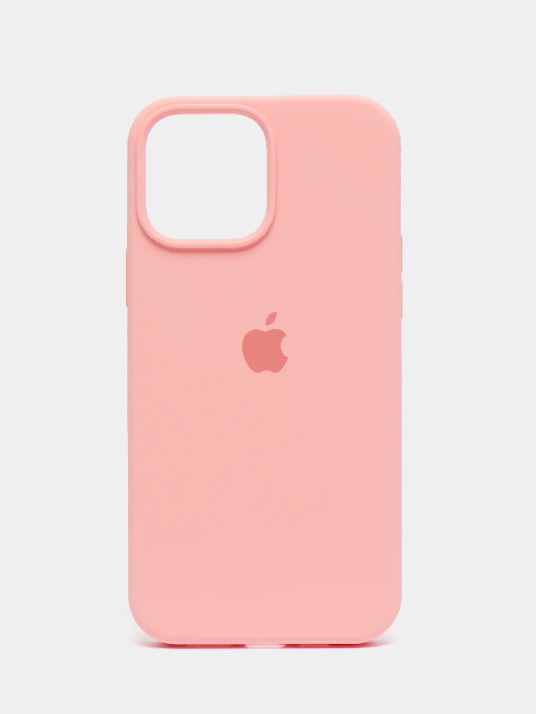 Розовый чехол Silicone Case iPhone 11, 12, 13, 14, Pro, Pro Max, с закрытым низом, кейс