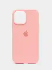 Розовый чехол Silicone Case iPhone 11, 12, 13, 14, Pro, Pro Max, с закрытым низом, кейс