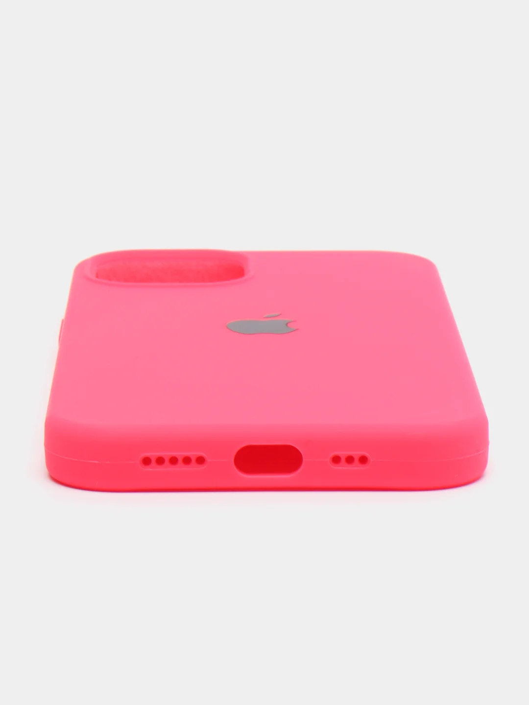 Фуксия чехол Silicone Case iPhone 11, 12, 13, 14, Pro, Pro Max, с закрытым низом, кейс