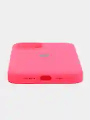 Фуксия чехол Silicone Case iPhone 11, 12, 13, 14, Pro, Pro Max, с закрытым низом, кейс