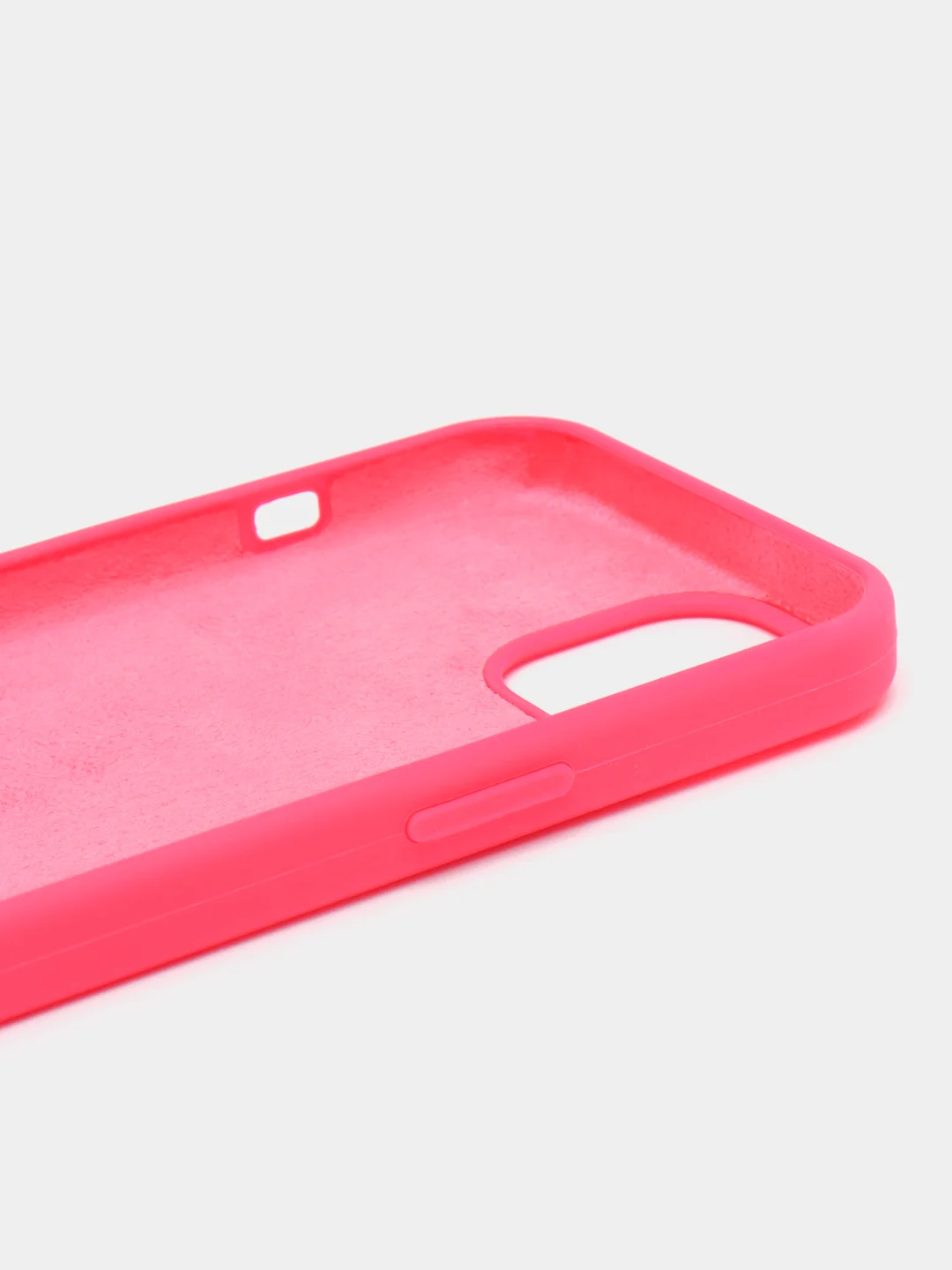 Фуксия чехол Silicone Case iPhone 11, 12, 13, 14, Pro, Pro Max, с закрытым низом, кейс