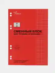 Сменный блок для тетради на кольцах 145*205мм клетка