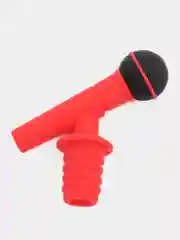 Алый пробка для бутылки микрофон