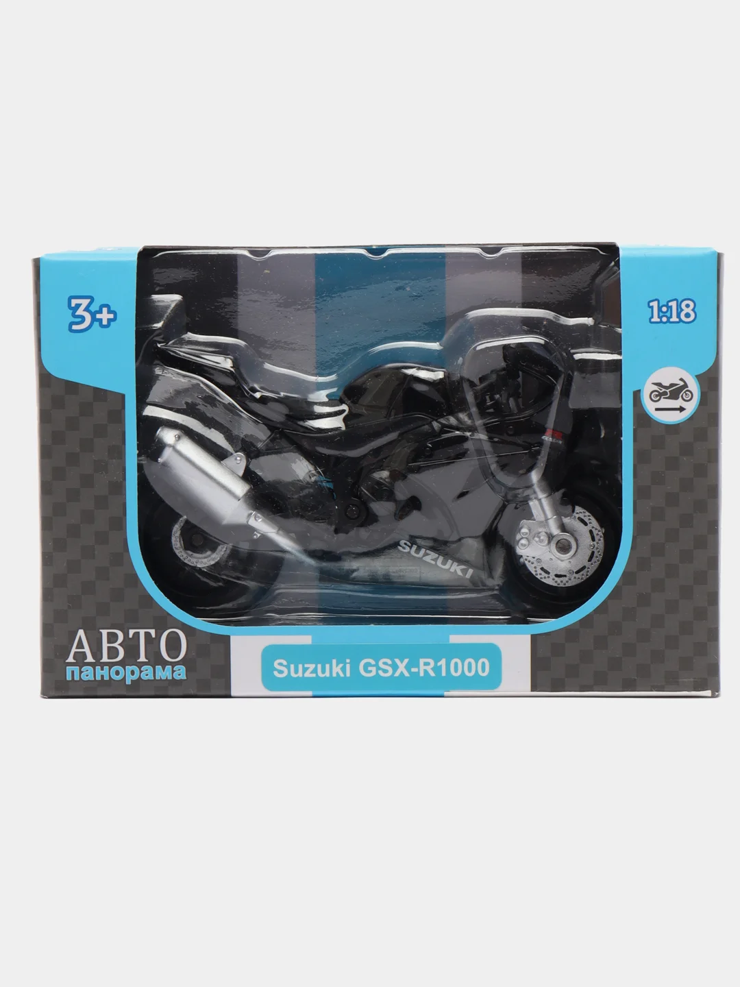 Мотоцикл металлический 1:18 SUZUKI GSХ-R1000, 14 см JB1251567
