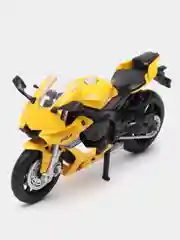 Мотоцикл металл. 1:18 Yamaha YZF-R1, желтый, свободный ход колес, 14 см, JB1251505