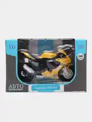 Мотоцикл металл. 1:18 Yamaha YZF-R1, желтый, свободный ход колес, 14 см, JB1251505