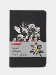 Блокнот-записная книжка, тетрадь для записей и рисования А6, экокожа, твердый 80л, 112097