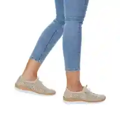 Бежевый кроссовки женские Rieker