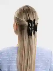 Черный краб-заколка для волос, матовый
