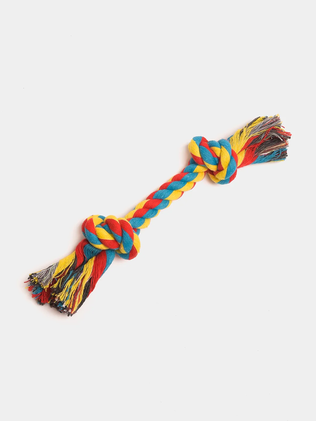 Игрушка канат, веревка для собак и кошек 2 узла, 18 см, 22 см, 26 см, 30 см
