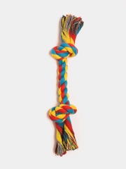 Игрушка канат, веревка для собак и кошек 2 узла, 18 см, 22 см, 26 см, 30 см