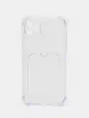 Чехол iPhone 12 Pro, 14 Max, 13 Pro Max, с карманом для карт, прозрачный
