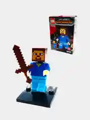 Светло-синий конструктор майнкрафт, дом на дереве, деревня Minecraft, дракон, остров сокровищ, крепость