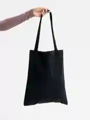 Угольный шоппер с принтом Аниме, плотная ткань