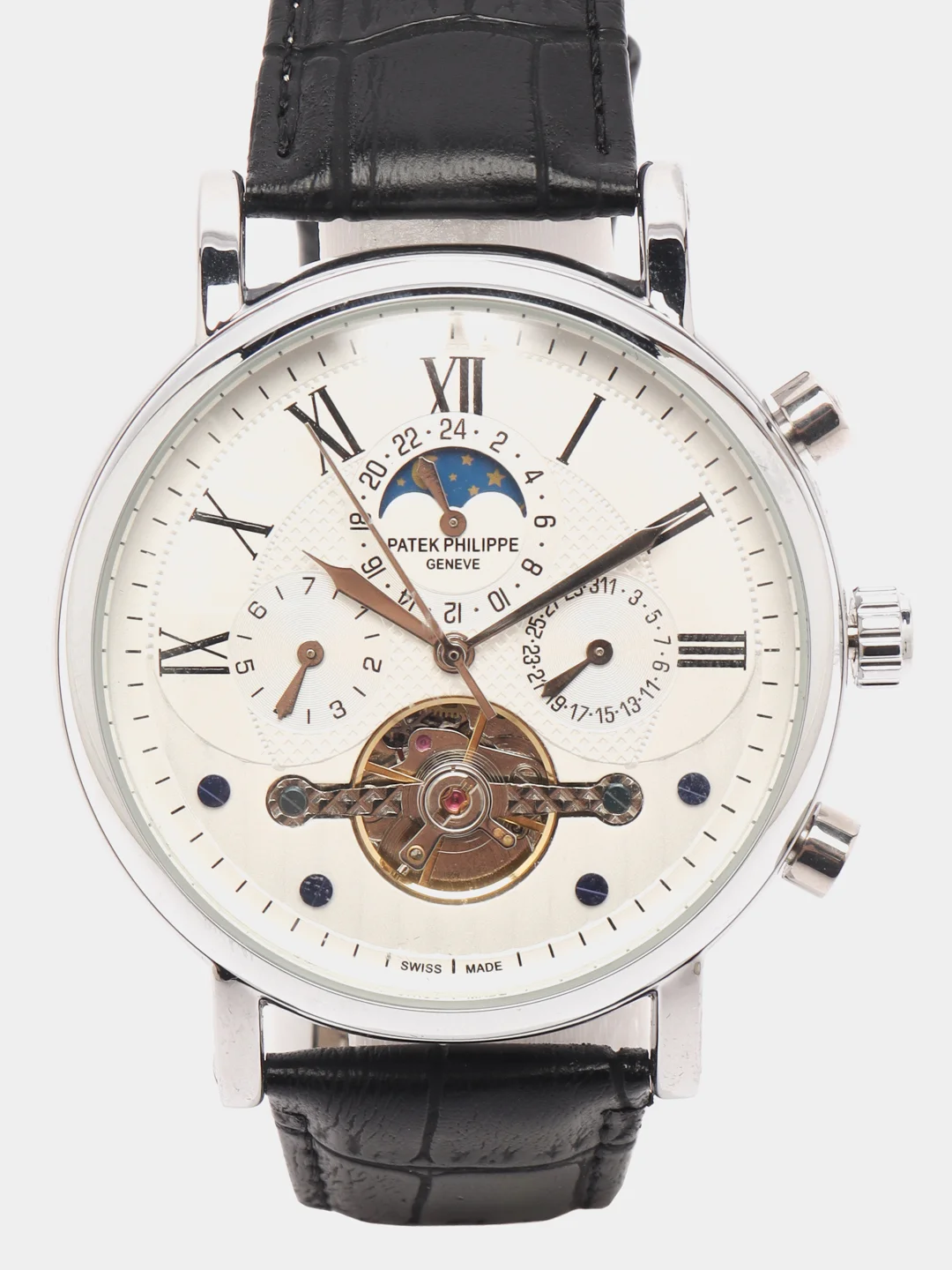 Коричневый часы механические мужские Patek Philippe