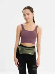 Зеленый поясная сумка-бананка