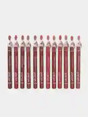 Карандаш-помада для губ Violet Waterproof Lipstick, с точилкой, набор, 12 цветов
