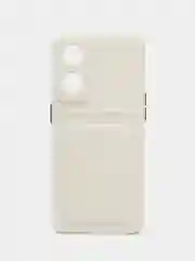 Белый силиконовый чехол для Oppo Reno 8T 4G, Оппо Рено 8Т, с карманом для карт