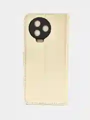 Золотой чехол-книжка с магнитной застежкой для Infinix Note 12 Pro / Note 12 2023, Ноут 12 Про