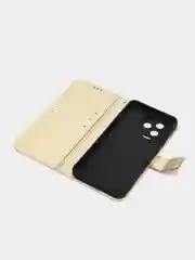 Золотой чехол-книжка с магнитной застежкой для Infinix Note 12 Pro / Note 12 2023, Ноут 12 Про