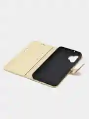 Золотой чехол-книжка с магнитной застежкой для Samsung Galaxy A13 4G (Самсунг Галакси А13 4Г)