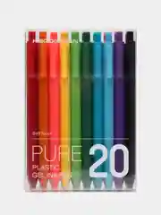 Белый набор ручек "PURE 10/20", канцелярия, канцтовары, ручки