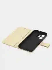 Золотой чехол-книжка с магнитной застежкой для Infinix ZERO 20 (Инфиникс Зеро 20)