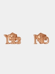 Серьги-гвоздики "Yes-No", пусеты