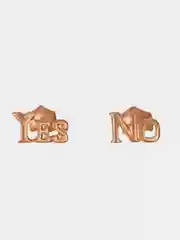 Серьги-гвоздики "Yes-No", пусеты