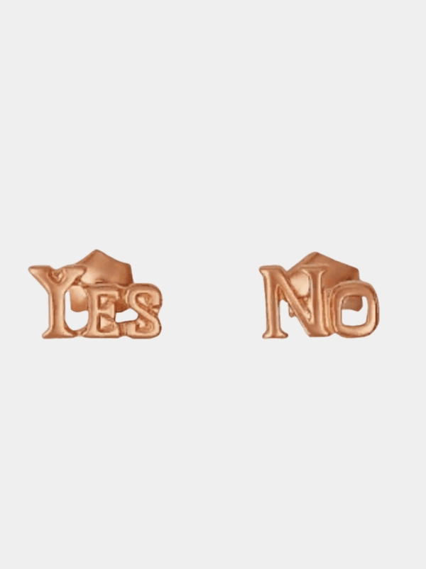 Серьги-гвоздики "Yes-No", пусеты
