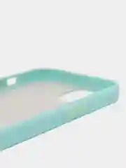 Бирюзовый чехол iPhone 13 (Айфон 13), пластиковый, матовый, с цветными кнопками