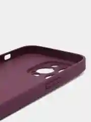 Тёмно-бордовый чехол iPhone 11, 12, 13 Pro Max, 14 Plus, твердый пластиковый глянцевый под стекло