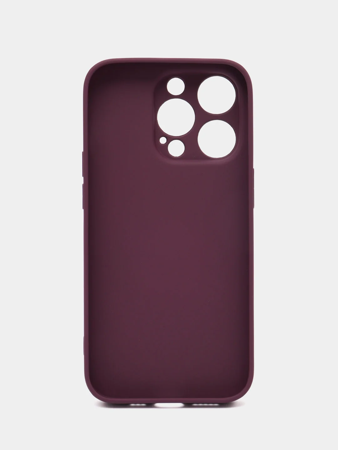 Тёмно-бордовый чехол iPhone 11, 12, 13 Pro Max, 14 Plus, твердый пластиковый глянцевый под стекло