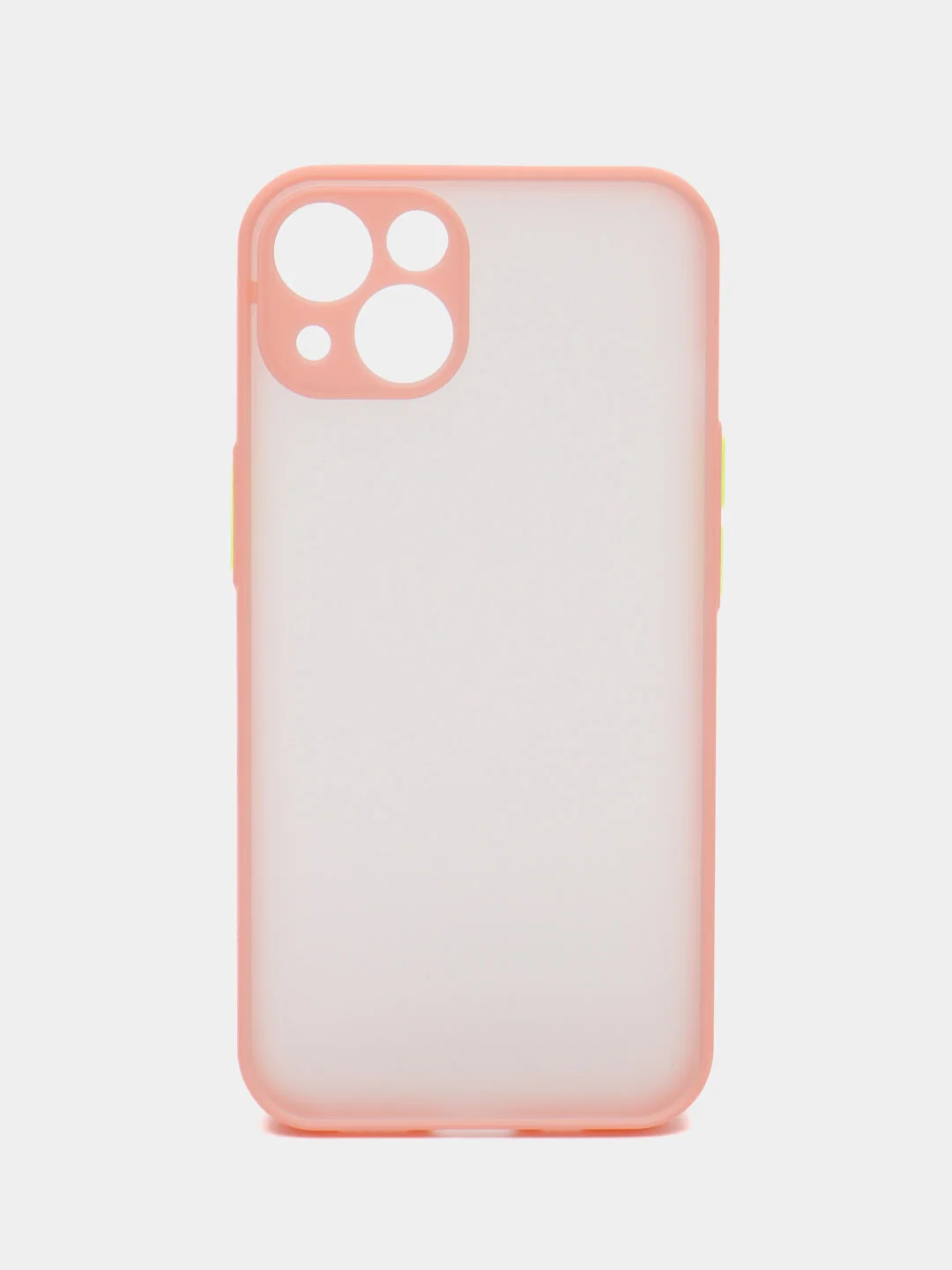 Конфетный чехол iPhone 13 (Айфон 13), пластиковый, матовый, с цветными кнопками