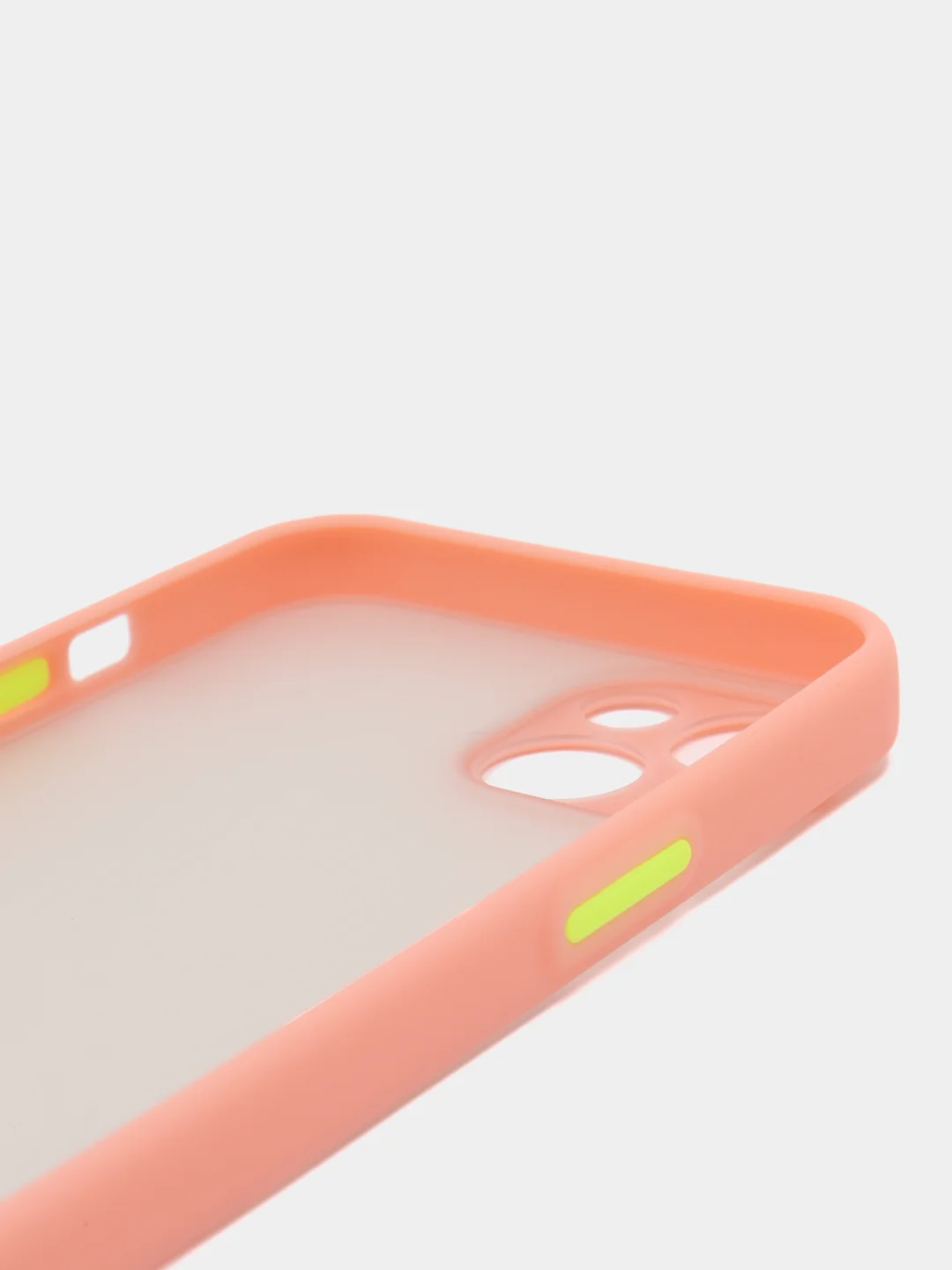 Конфетный чехол iPhone 13 (Айфон 13), пластиковый, матовый, с цветными кнопками