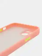Конфетный чехол iPhone 13 (Айфон 13), пластиковый, матовый, с цветными кнопками