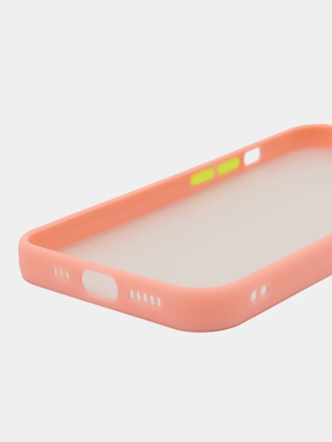 Конфетный чехол iPhone 13 (Айфон 13), пластиковый, матовый, с цветными кнопками