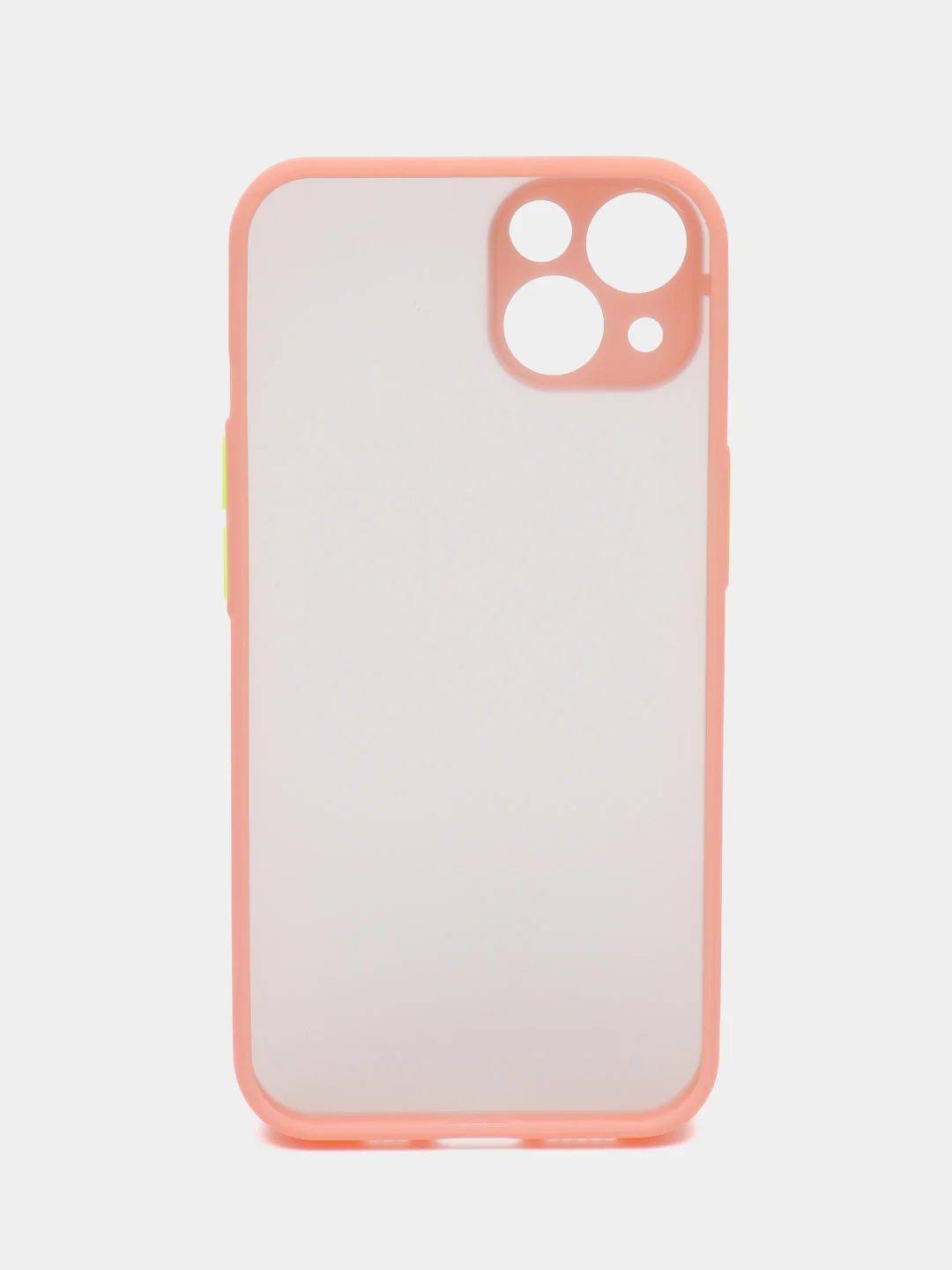 Конфетный чехол iPhone 13 (Айфон 13), пластиковый, матовый, с цветными кнопками