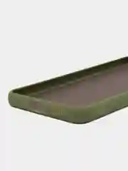 Лесной зеленый чехол пластиковый на Samsung Galaxy S21 FE (Самсунг С21 ФЕ), матовый, с цветными кнопками