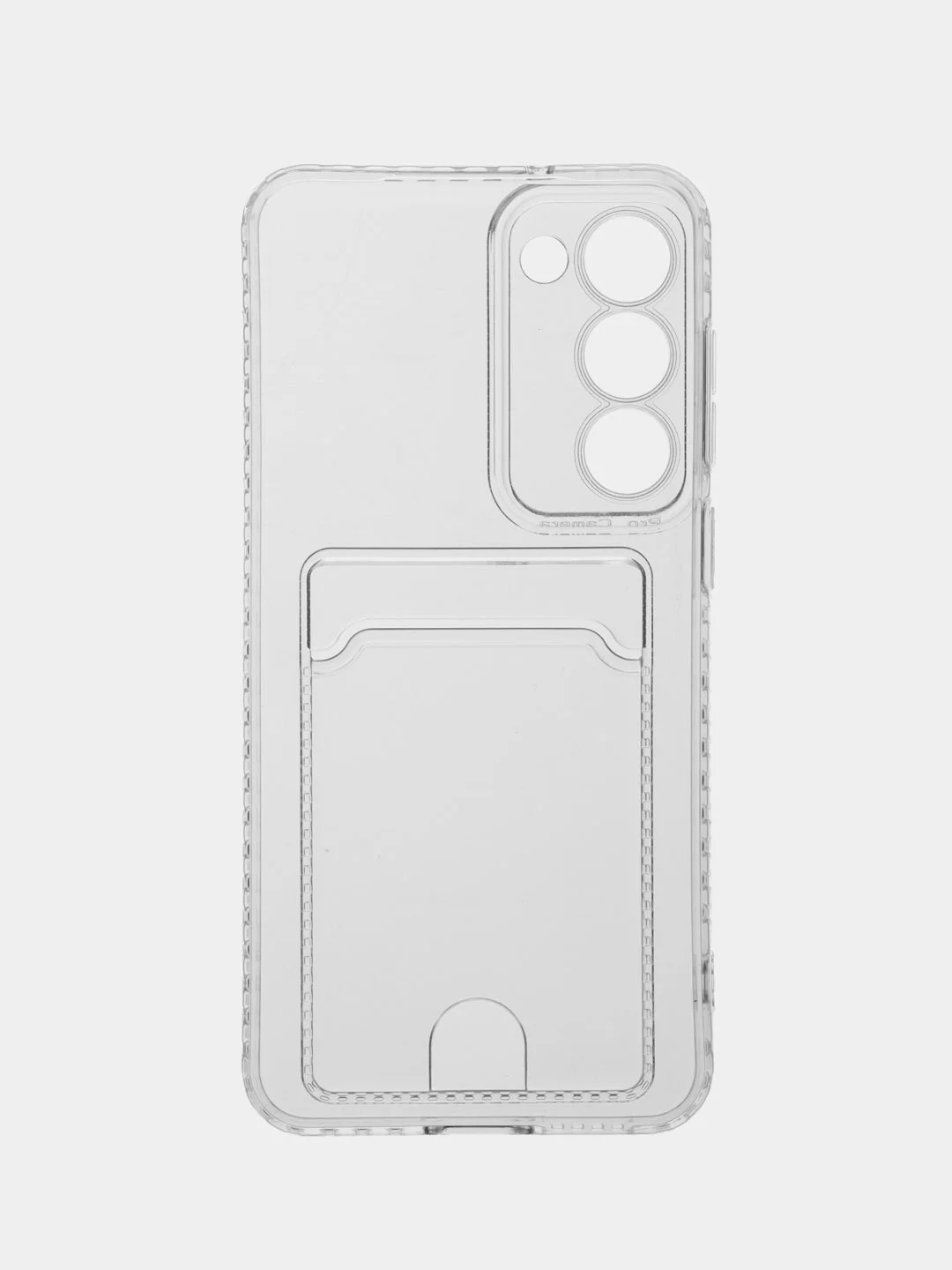 Марсала чехол Samsung Galaxy S23 Plus Галакси С23 Плюс прозрачный силиконовый с карманом для карты