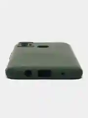 Тёмно-зелёный чехол силиконовый Silicone Cover для Tecno Spark 7 (Техно Спарк 7)