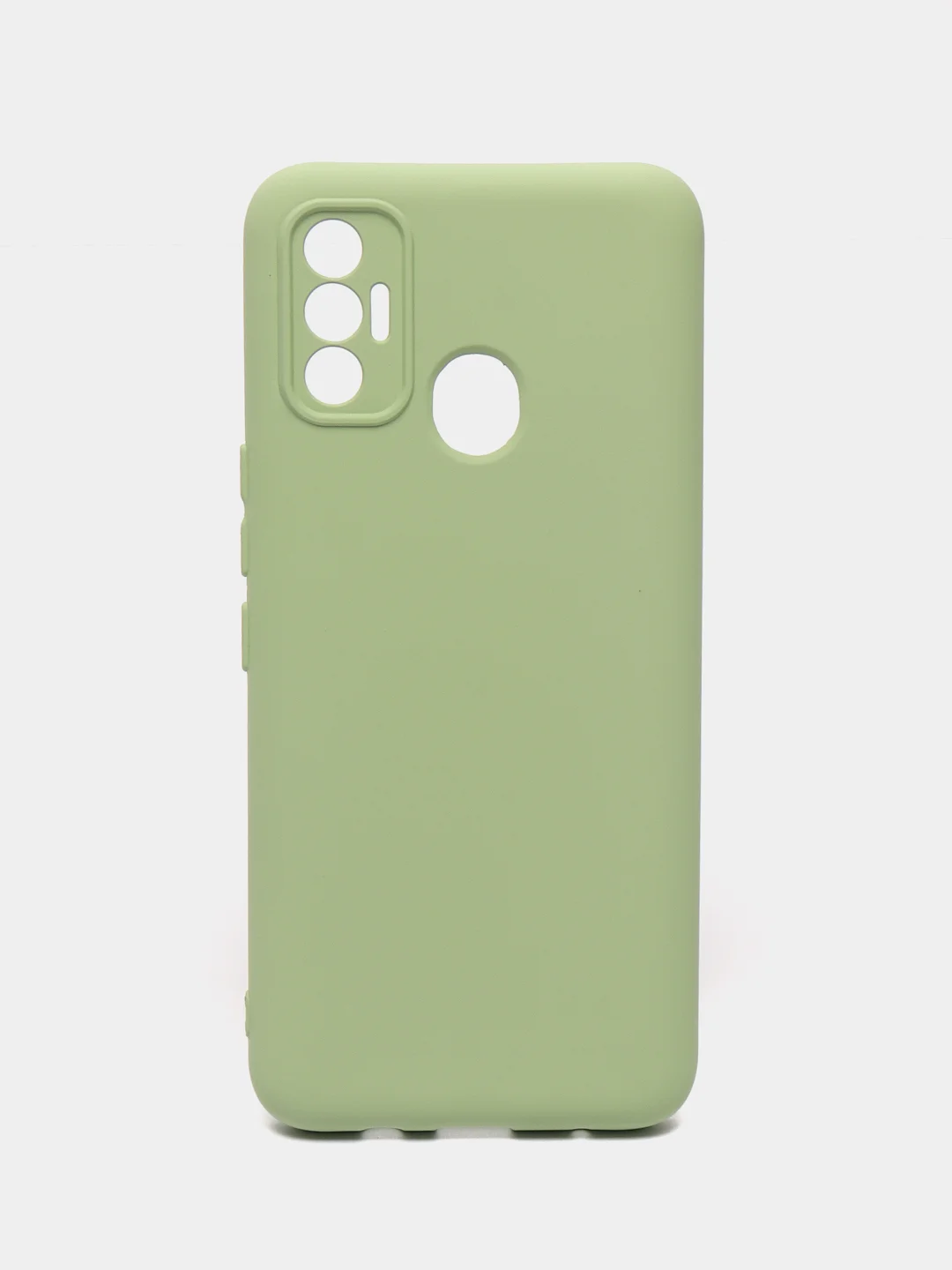 Лайм чехол силиконовый Silicone Cover для Tecno Spark 7 (Техно Спарк 7)