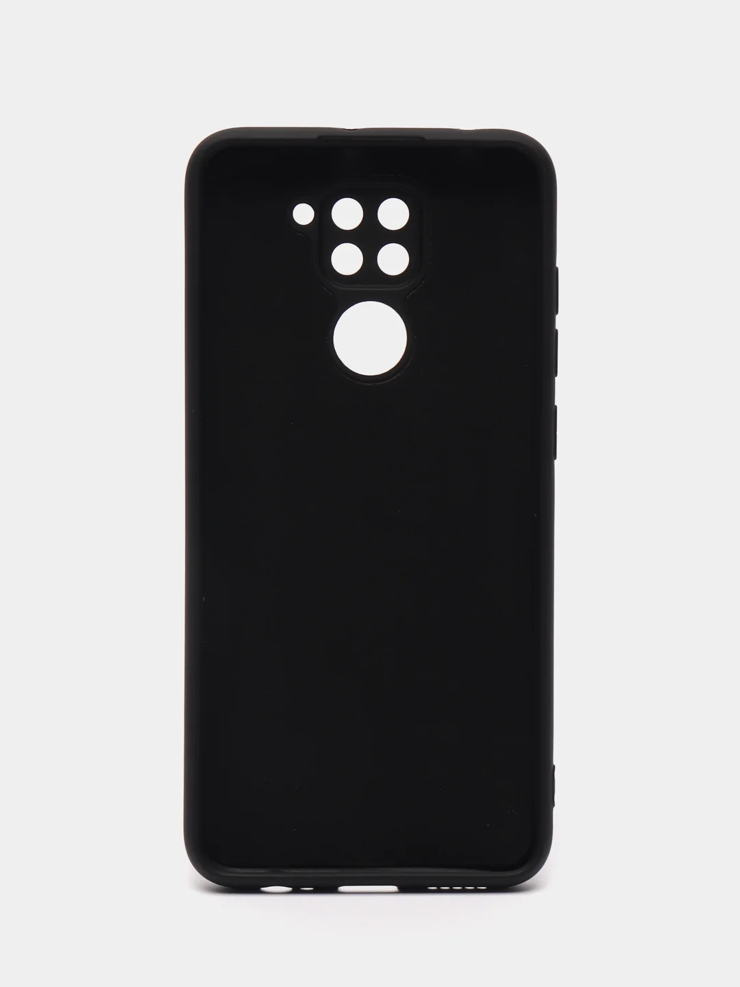 Угольный чехол Xiaomi Redmi Note 9, Редми Нот 9 силиконовый, с закрытым низом и бархатом внутри