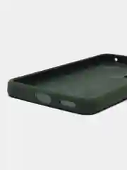 Тёмно-зелёный чехол Xiaomi 12 Lite Сяоми 12 Лайт силиконовый закрый низ бархат внутри Silicone Cover