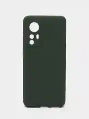 Тёмно-зелёный чехол силиконовый Xiaomi 12, 12S, 12X, Сяоми 12, 12С, 12Х